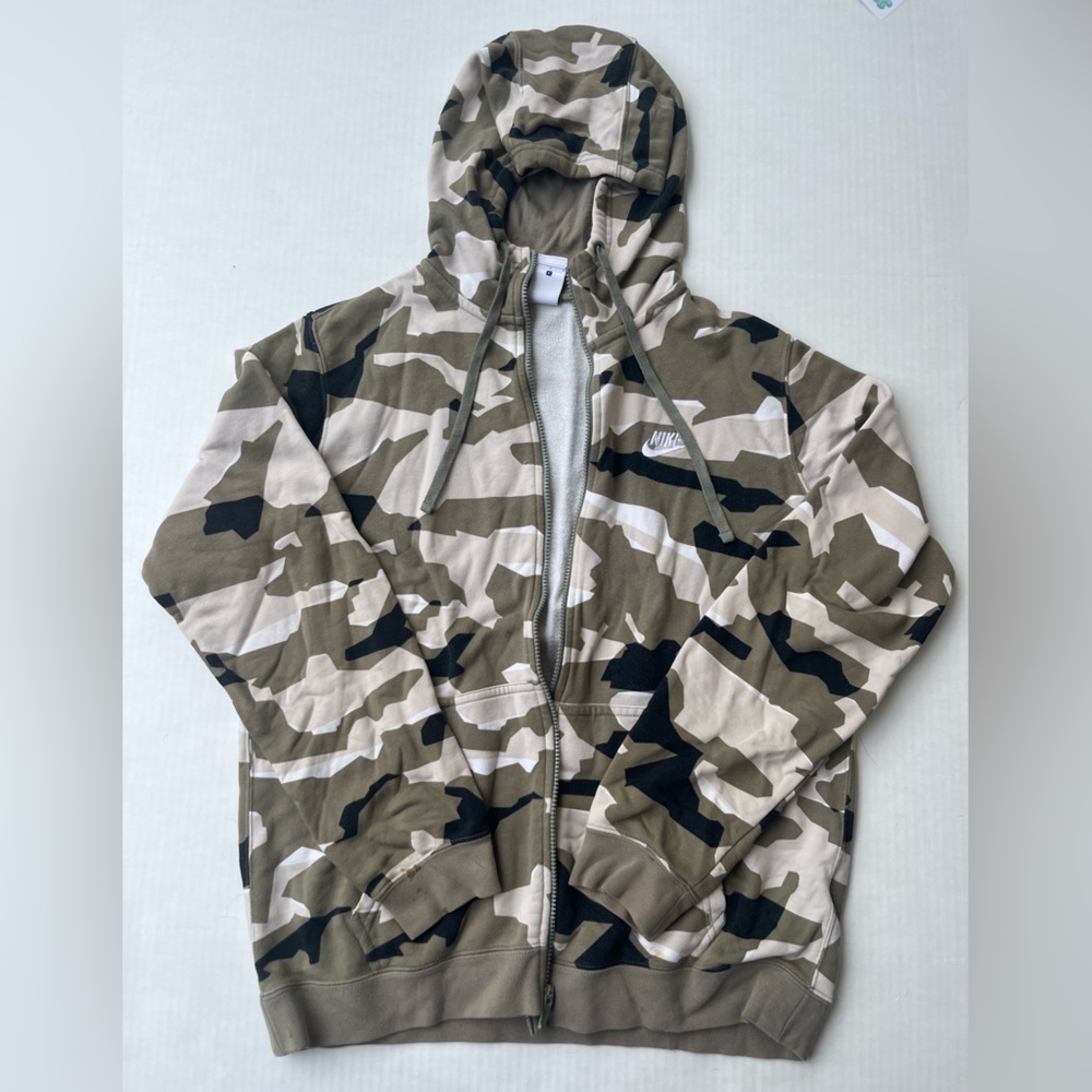 Nike Boys Zip-up Sweatshirt : Camo : Size L